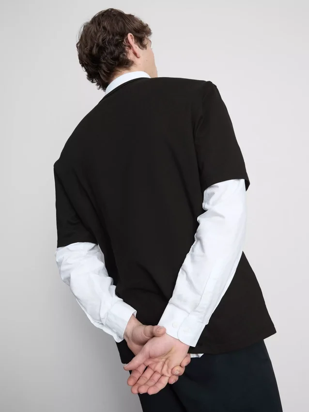 Camisas de manga curta com corte descontraído