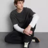 Camisas de manga curta com efeito lavado