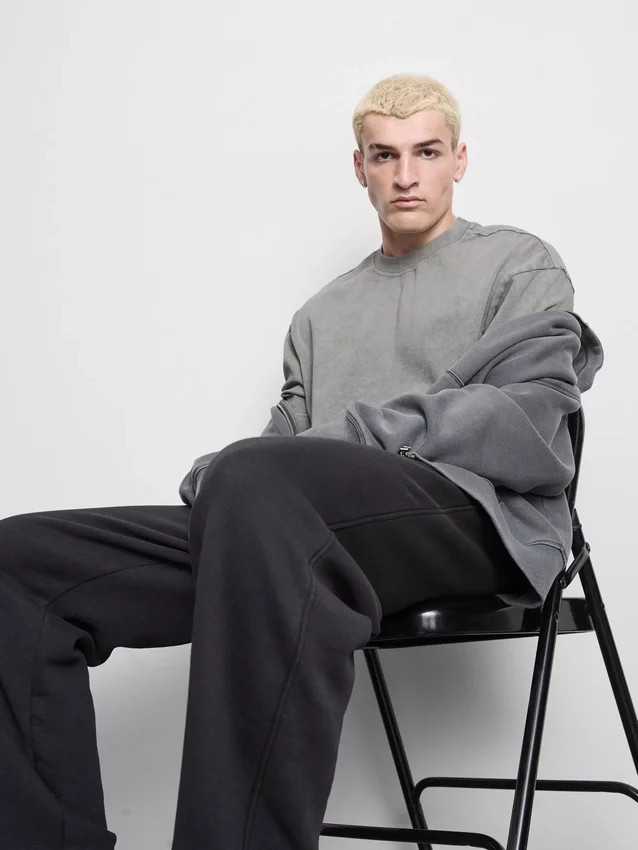 Camisas de manga curta com efeito lavado