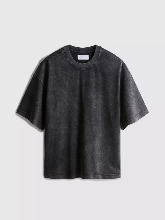 Camisas de manga curta com efeito lavado
