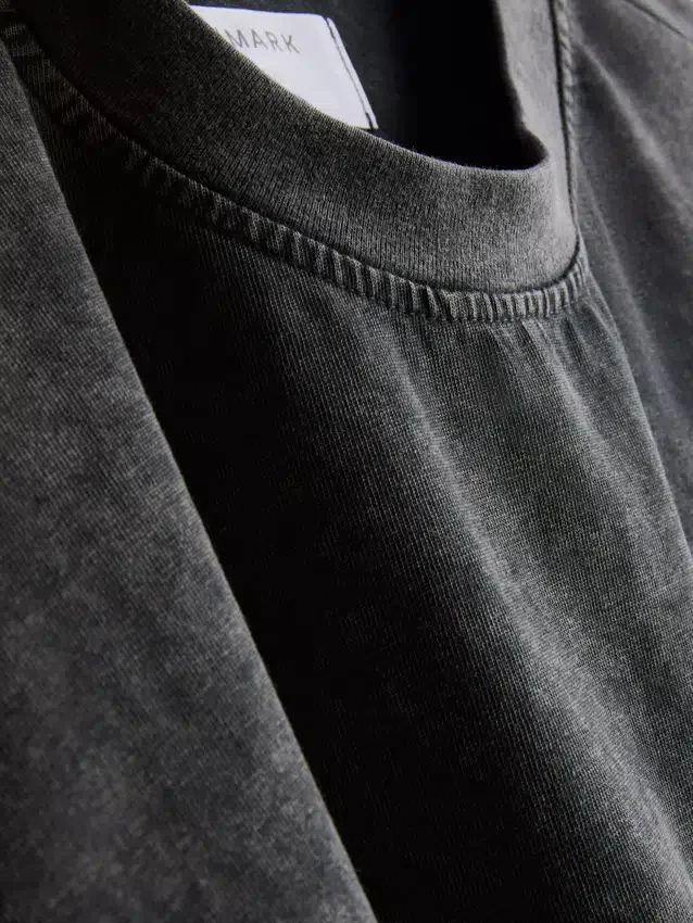 Camisas de manga curta com efeito lavado