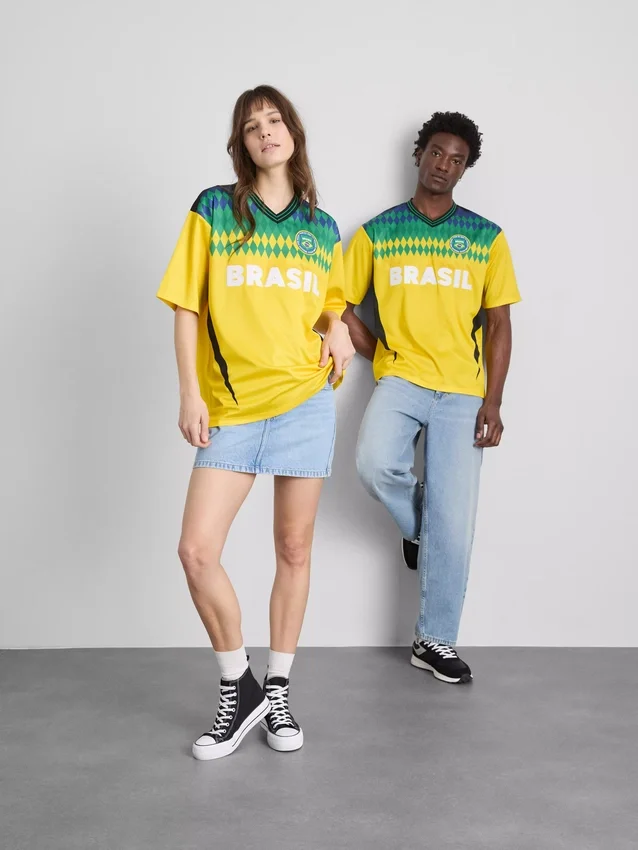 Camisas de manga curta do Brasil
