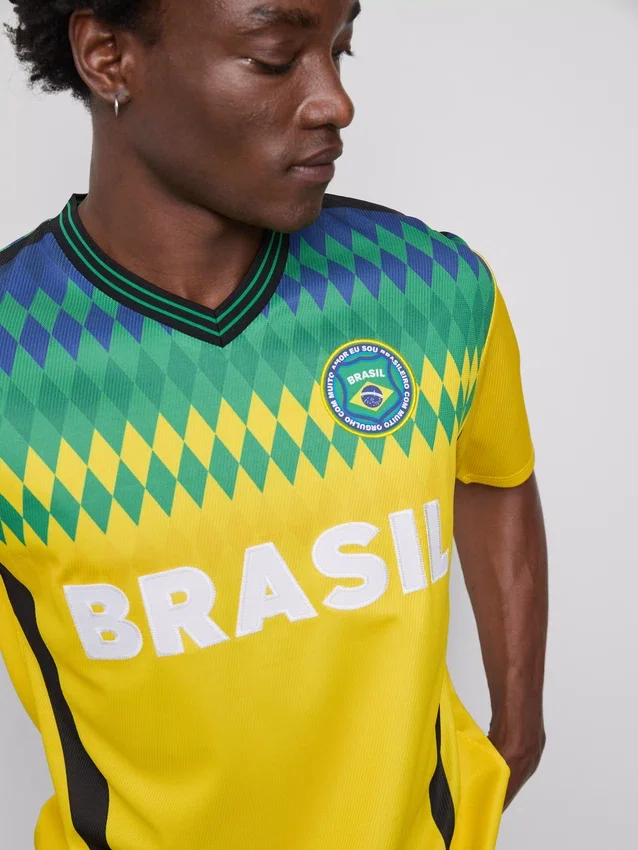 Camisas de manga curta do Brasil