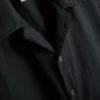 Camisas de manga curta em mistura de linho