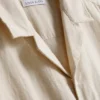 Camisas de manga curta em mistura de linho