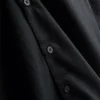 Camisas de manga curta em mistura de linho