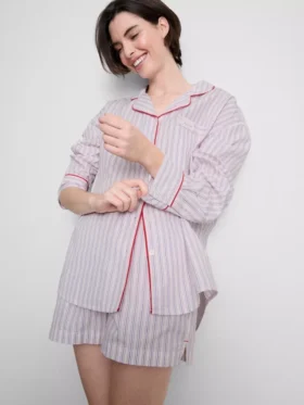 Camisas de pijama de algodão «Breakfast in Bed»