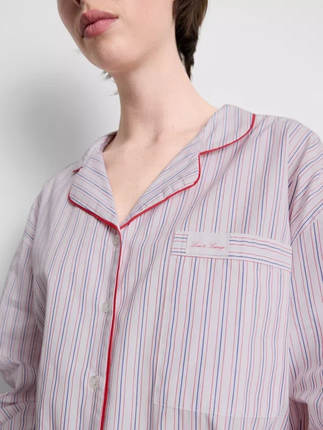 Camisas de pijama de algodão «Breakfast in Bed»