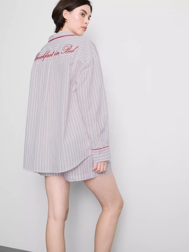 Camisas de pijama de algodão «Breakfast in Bed»