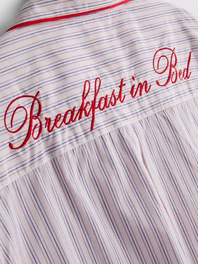 Camisas de pijama de algodão «Breakfast in Bed»