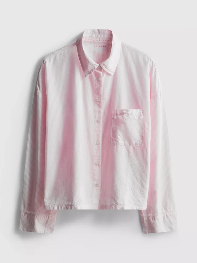 Camisas de pijama em tecido de algodão oxford