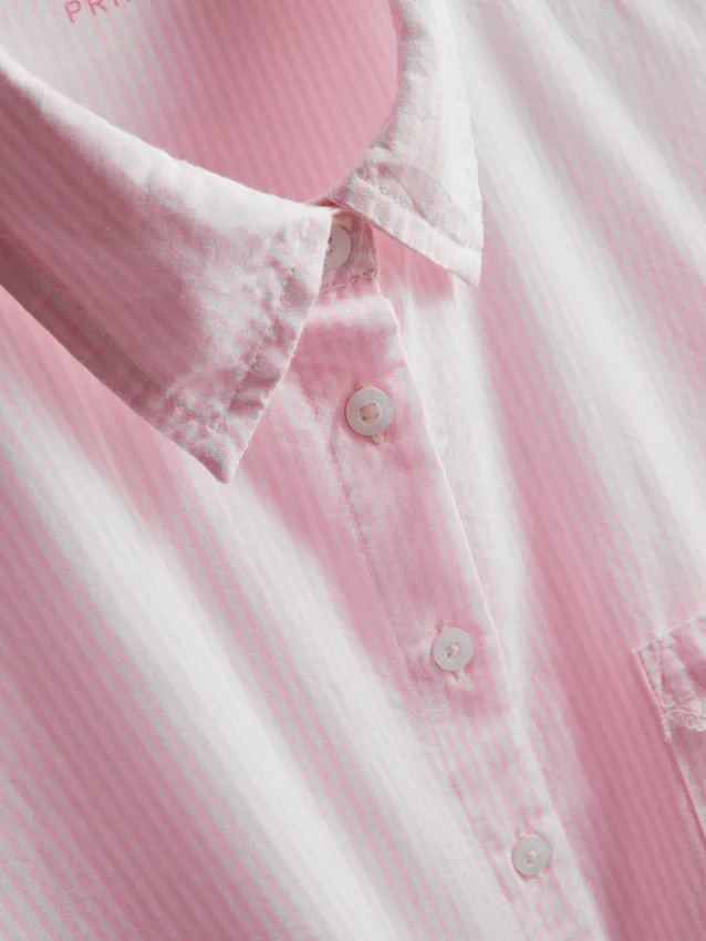 Camisas de pijama em tecido de algodão oxford