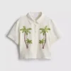 Camisas de praia em algodão bordadas com miçangas da Paula Echevarría