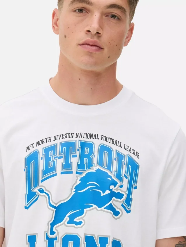 Camisas estampadas dos Detroit Lions da NFL