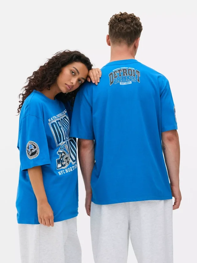 Camisas estampadas dos Detroit Lions da NFL