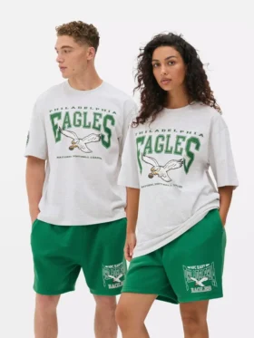 Camisas estampadas dos Philadelphia Eagles da NFL