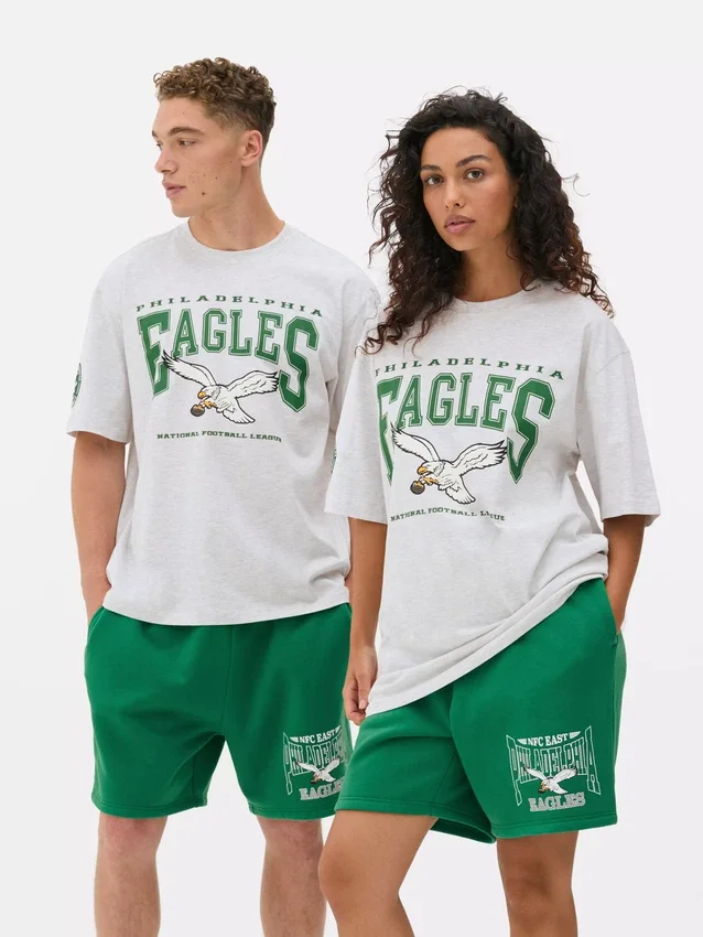 Camisas estampadas dos Philadelphia Eagles da NFL