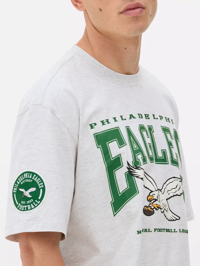 Camisas estampadas dos Philadelphia Eagles da NFL