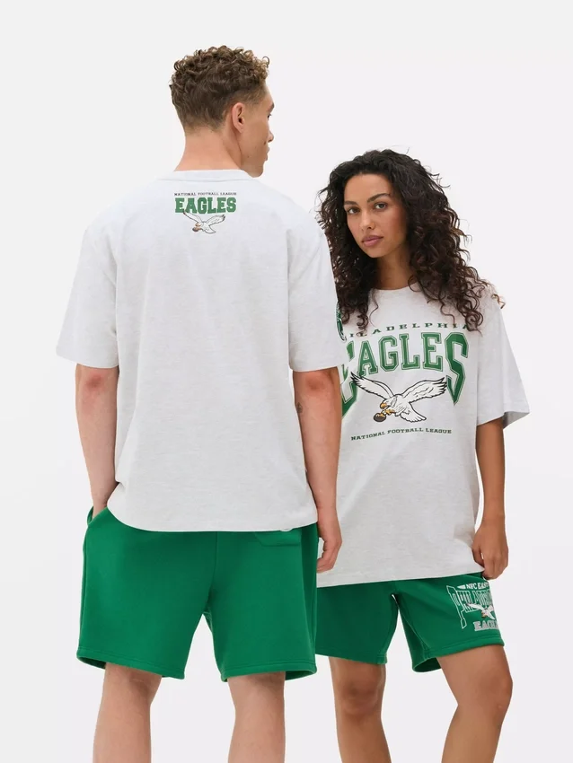 Camisas estampadas dos Philadelphia Eagles da NFL