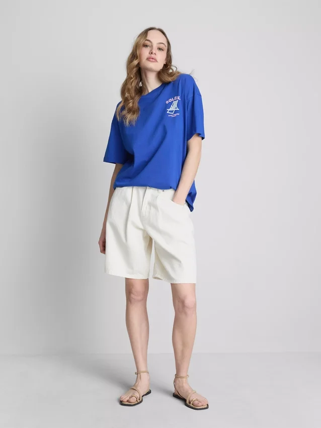 Camisas oversized com estampado «Soleil»