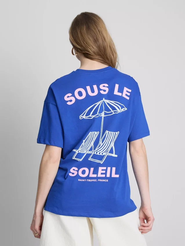 Camisas oversized com estampado «Soleil»