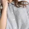 Camisas oxford curtas, de corte quadrado e manga curta