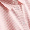 Camisas oxford curtas, de corte quadrado e manga curta