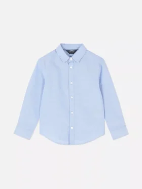 Camisas oxford de manga comprida para meninos mais novos