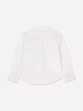 Camisas oxford de manga comprida para meninos mais novos