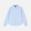 Camisas oxford de manga comprida para meninos mais velhos