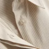 Camisas às riscas em popeline de algodão
