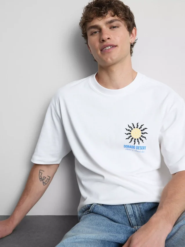 Camiseta com estampado «Dorado Desert»