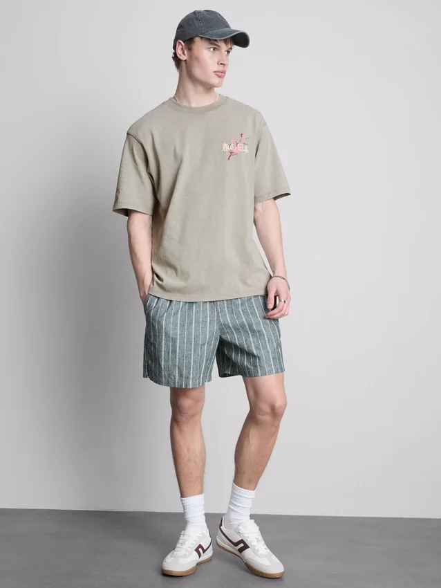 Camiseta com estampado «Washed Japan»