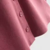Camisola com botões, em malha canelada rica em algodão