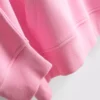 Camisola com capuz com estampado universitário, rica em algodão