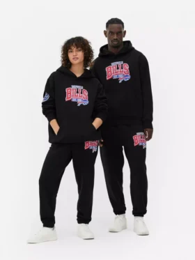 Camisola com capuz com o logótipo dos Buffalo Bills da NFL