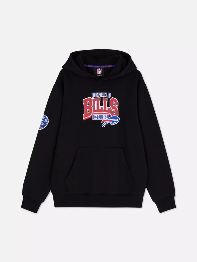 Camisola com capuz com o logótipo dos Buffalo Bills da NFL