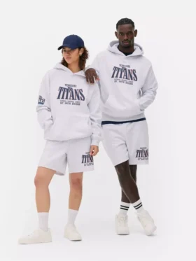Camisola com capuz com o logótipo dos Tennessee Titans da NFL