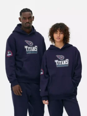 Camisola com capuz com o logótipo dos Tennessee Titans da NFL
