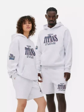 Camisola com capuz com o logótipo dos Tennessee Titans da NFL