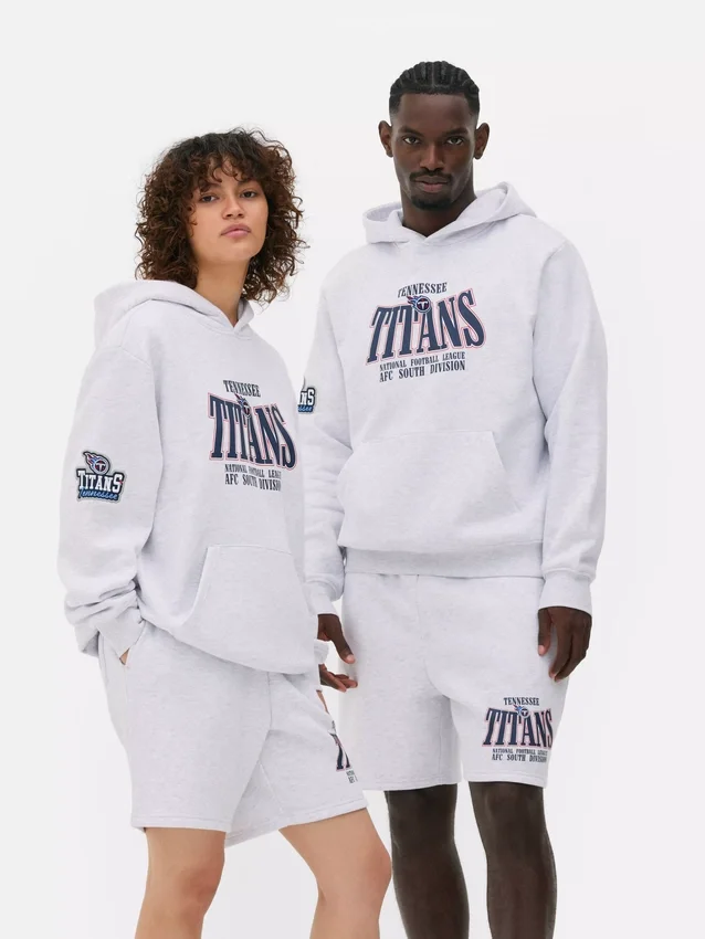 Camisola com capuz com o logótipo dos Tennessee Titans da NFL