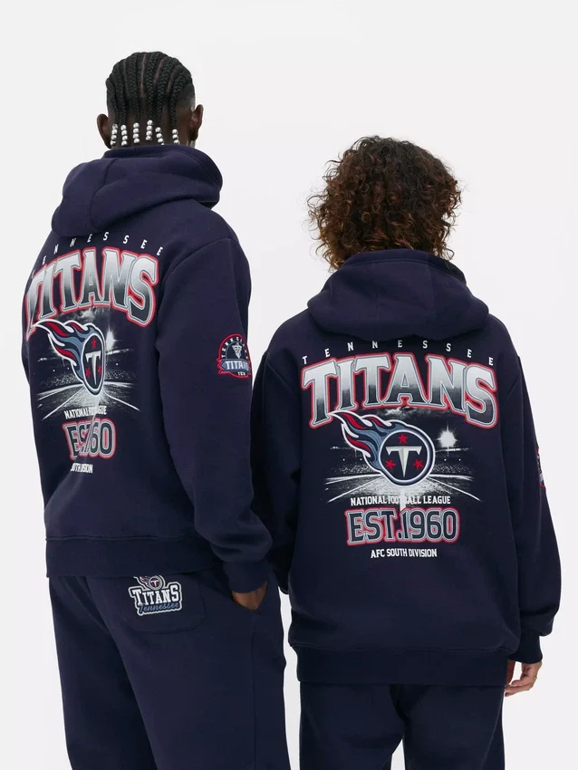 Camisola com capuz com o logótipo dos Tennessee Titans da NFL