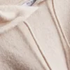 Camisola com capuz de malha e cordão