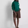 Camisola com capuz desportiva de corte descontraído