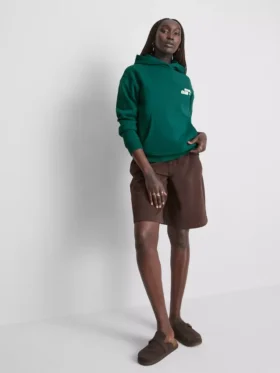 Camisola com capuz desportiva de corte descontraído