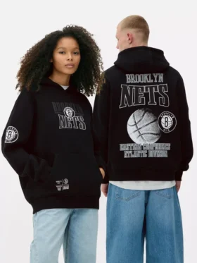 Camisola com capuz dos Brooklyn Nets da NBA