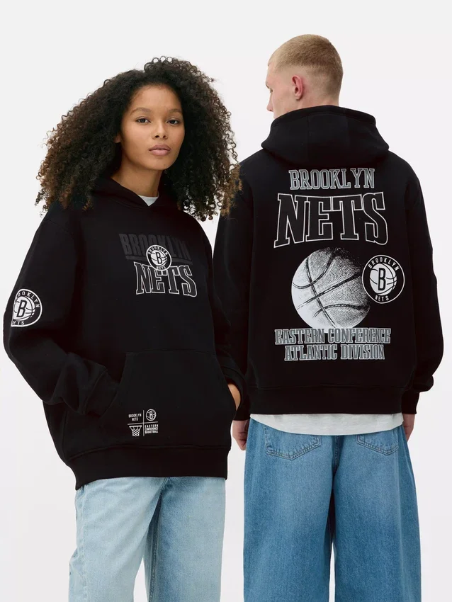 Camisola com capuz dos Brooklyn Nets da NBA