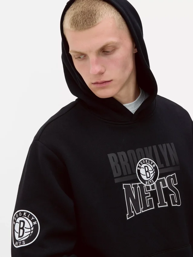 Camisola com capuz dos Brooklyn Nets da NBA
