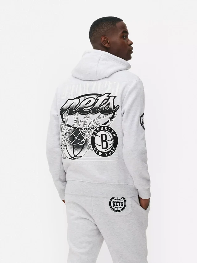 Camisola com capuz dos Brooklyn Nets da NBA