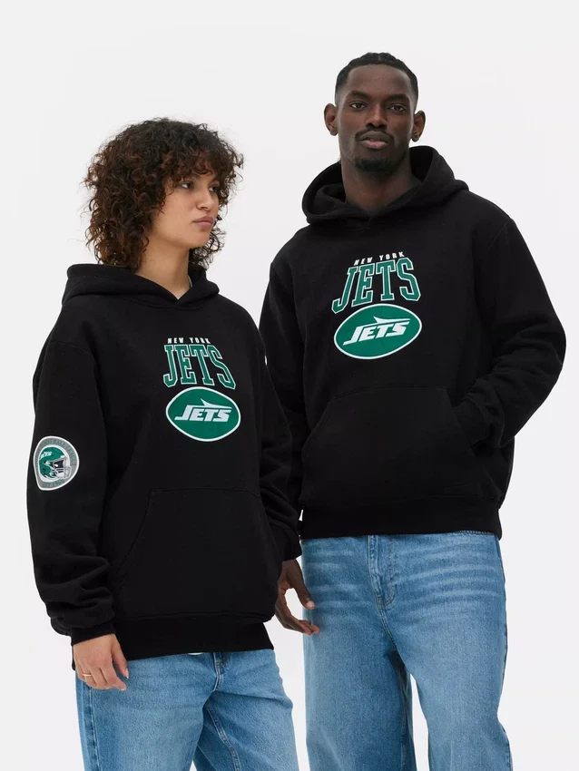 Camisola com capuz dos New York Jets da NFL
